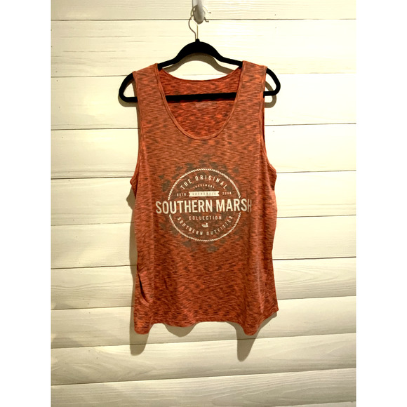 Southern Marsh Women's School's Out Forever Tank PINK & GRAY LARGE - Picture 1 of 5